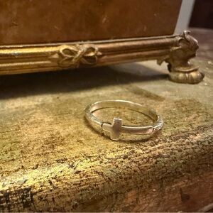 Silpada Silver Cross Ring Sz. 6.25